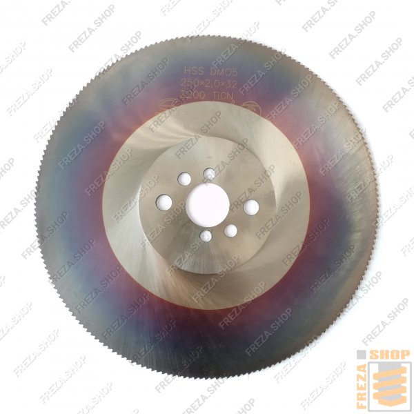 Фреза дисковая HSS DMo5 250x2,0x32 z=200 BW TiCn (2/11/63+2/9/50+2/8/45) по стали, (Segmetal, Италия)
