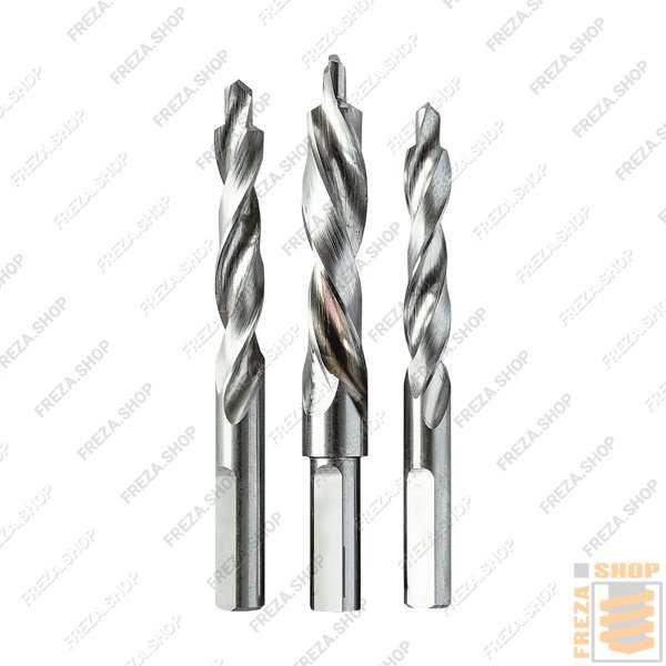 Комплект сверл ARTIKON HSS 5/10/90R-5/12/100L-5/10/95R с лыской (Vorto, Турция)