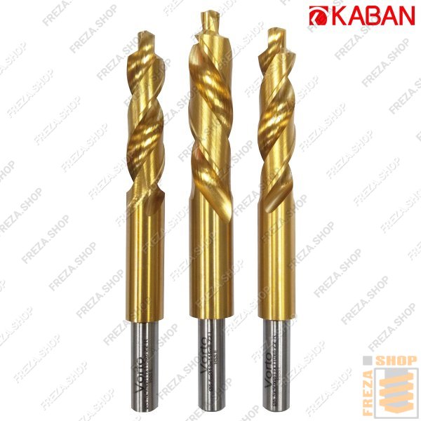Комплект сверл KABAN HSS 5,5/11/107R/8-5,5/13/115L/8-5,5/11/110R/8 TiN для 4050 с лыской (Vorto)